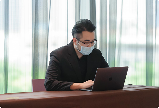 iPad showing pixelated wave painting